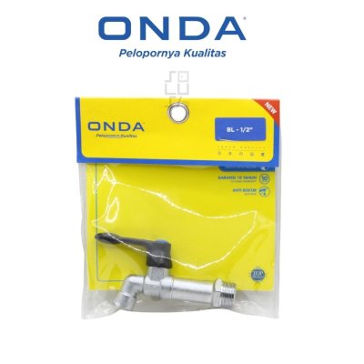 Kran Tembok ONDA BL 1/2 Inch Chrome Tahan Lama