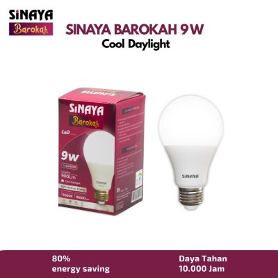 Lampu LED Sinaya Barokah 9W Paket Hemat Cahaya Putih