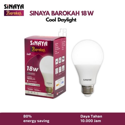 Sinaya Barokah 18 Watt Lampu Bohlam LED Warna Putih