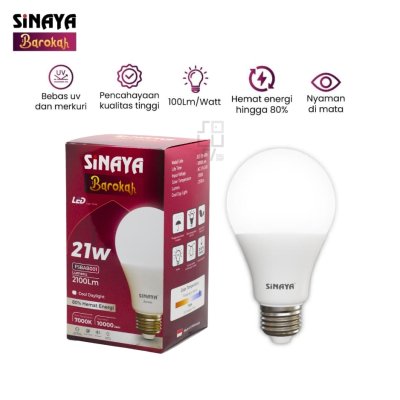 Sinaya Barokah 21 Watt Lampu Bohlam LED Warna Putih
