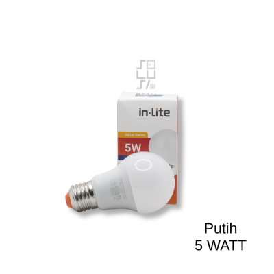 Lampu Bulb LED IN-LITE INB010 Value Series Putih 6500k