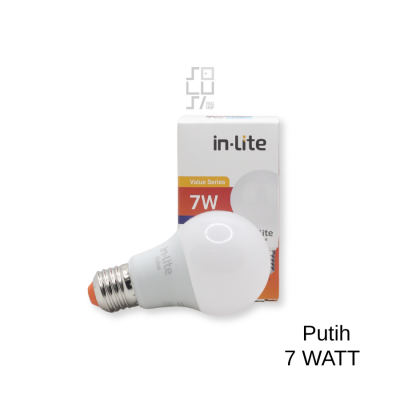Lampu Bulb LED IN-LITE INB010 Value Series Putih 6500k