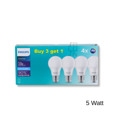 Lampu PHILIPS LED Essential Cool Daylight 3 Gratis 1