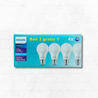 LAMPU LED ESS 9W/6500K 3+1PCS PHILIPS