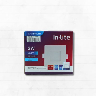 LAMPU LED PANEL INPS S628 3W PANEL ECO/PUTIH