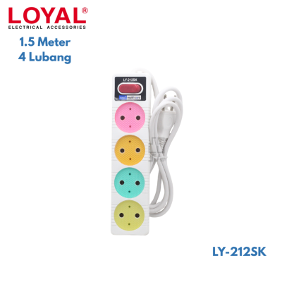 Loyal Yunior Stop Kontak+Saklar+Kabel 1.5 Meter Multicord