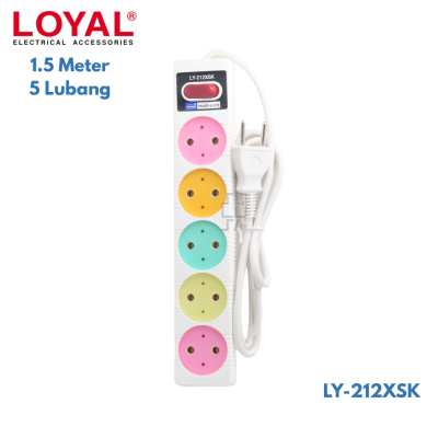 Loyal Yunior Stop Kontak+Saklar+Kabel 1.5 Meter Multicord
