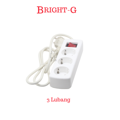 BRIGHT-G Stop Kontak + Saklar + Kabel 1.5 Meter