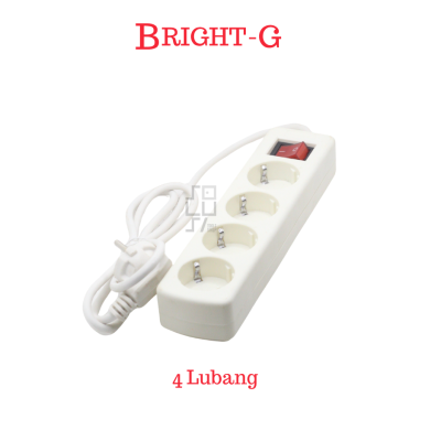 BRIGHT-G Stop Kontak + Saklar + Kabel 1.5 Meter