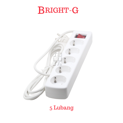 BRIGHT-G Stop Kontak + Saklar + Kabel 1.5 Meter