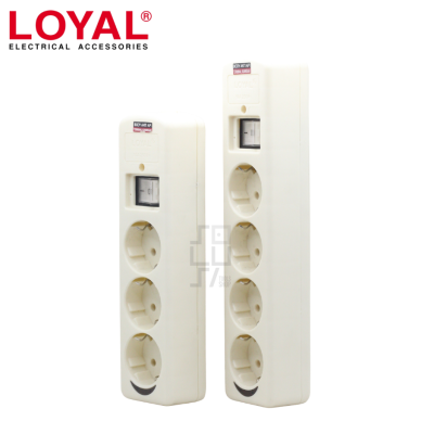 LOYAL LY-233 Stop Kontak 3 / 4 Lubang + Saklar