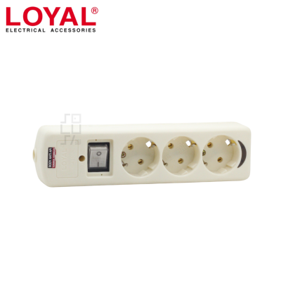 LOYAL LY-233 Stop Kontak 3 / 4 Lubang + Saklar