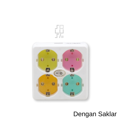 Stop Kontak 4 In 1 LOYAL Multi Socket LY-906W / LY-906WSK
