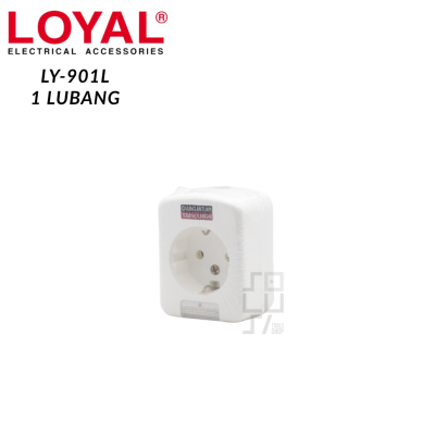 LOYAL Stop Kontak Arde Lubang 1 - 6 LED - Terminal Colokan