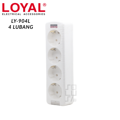 LOYAL Stop Kontak Arde Lubang 1 - 6 LED - Terminal Colokan