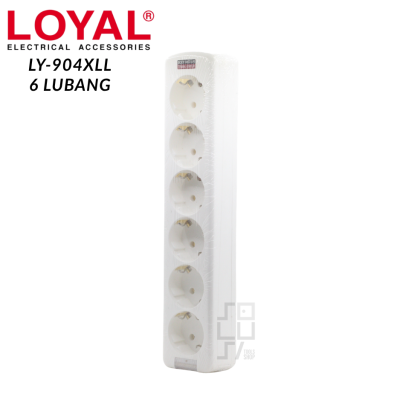 LOYAL Stop Kontak Arde Lubang 1 - 6 LED - Terminal Colokan