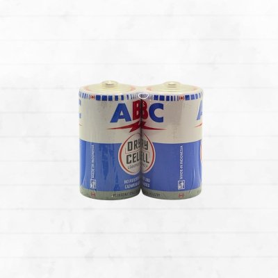 BATERAI R-20 (D) BIRU (2PC) ABC