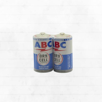 BATERAI R-14 (C) BIRU (2PC) ABC