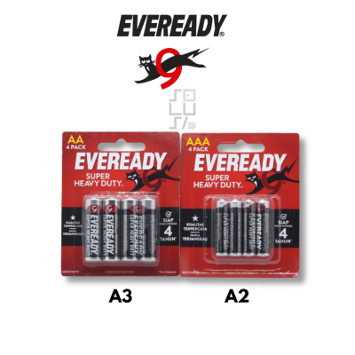 Baterai Eveready Super Heavy Duty AA / AAA Isi 4 Pcs