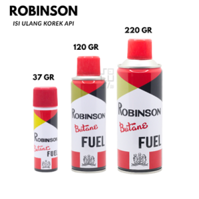 Isi Ulang Minyak Korek Api Gas ROBINSON 37gr, 120 gr, 220 gr