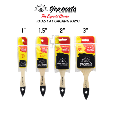 Kuas Cat Tjap Mata Gagang Kayu / Kuas Bagus Cap Mata