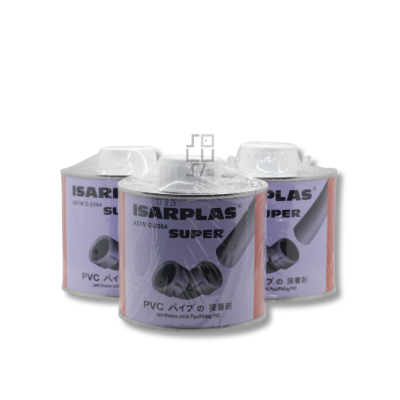 Lem Pipa Isarplas Kuas Kaleng Kemasan 400 Gram