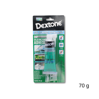 Dextone Silicone Sealant 30/70 Gram - Lem Kaca Bening Aquarium