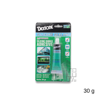 Dextone Silicone Sealant 30/70 Gram - Lem Kaca Bening Aquarium
