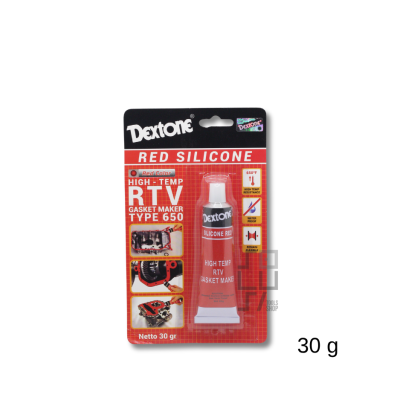 Lem Dextone Red Silicone Sealant High Temp RTV Gasket 30/70 Gr