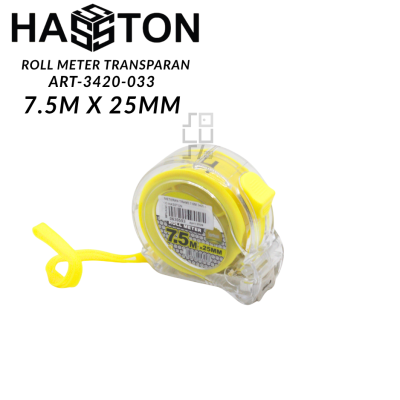 HASSTON Roll Meter Transparan 7.5m x 25mm 3420-033