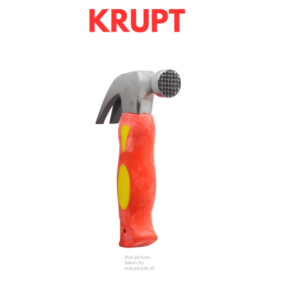 KRUPT Palu Kambing Claw Hammer 16OZ Gagang Pendek