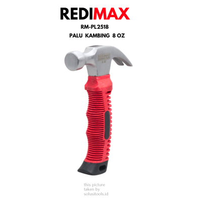 Redimax Palu Kambing Mini 8 Oz - Kepala Baja, Gagang Karet
