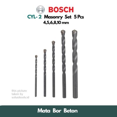 Bosch Masonry Drill Bits CYL-2 Set 5 pcs - Mata Bor Beton