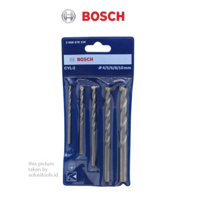 Bosch Masonry Drill Bits CYL-2 Set 5 pcs - Mata Bor Beton