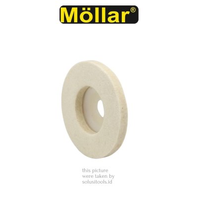 Mollar Wool Wheel Poles Stainless 4 Inch - Untuk Gerinda