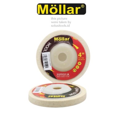 Mollar Wool Wheel Poles Stainless 4 Inch - Untuk Gerinda
