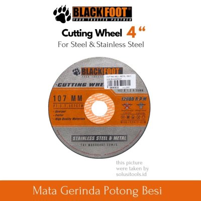 BLACKFOOT Mata Gerinda Potong Besi  4 Inch - Tajam, Cepat