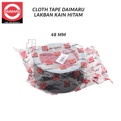 Cloth Tape Lakban Kain Hitam Daimaru 24 x 12m, 36 x 12m, 48 x 12m