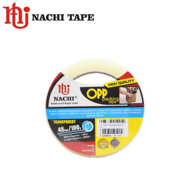 NACHI OPP Packing Tape Transparan,48mm x 100 Yard