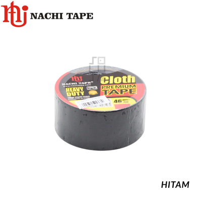 NACHI Lakban Kain Cloth Tape Premium 46mm x 7m Warna Hitam, Biru, Merah