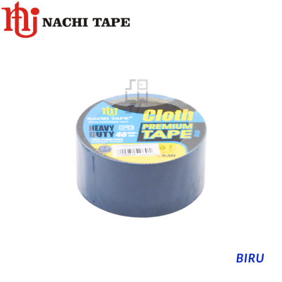 NACHI Lakban Kain Cloth Tape Premium 46mm x 7m Warna Hitam, Biru, Merah