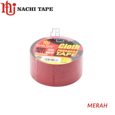 NACHI Lakban Kain Cloth Tape Premium 46mm x 7m Warna Hitam, Biru, Merah