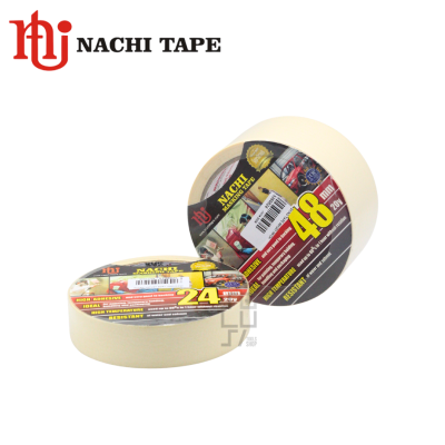 NACHI Masking Tape Lakban Kertas 24mm x 20 yard,48mm x 20 yard