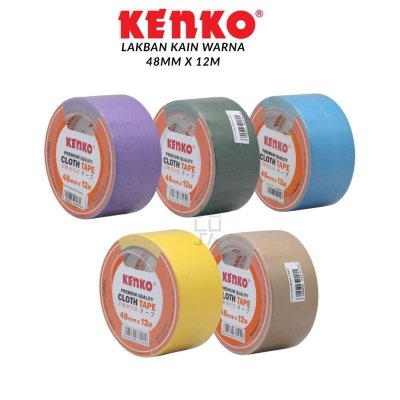 KENKO Cloth Tape Warna - Lakban Kain Warna 48mm x 12m