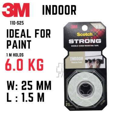 3M Scotch Double Tape 110-M12 - Perekat Serbaguna untuk Interior