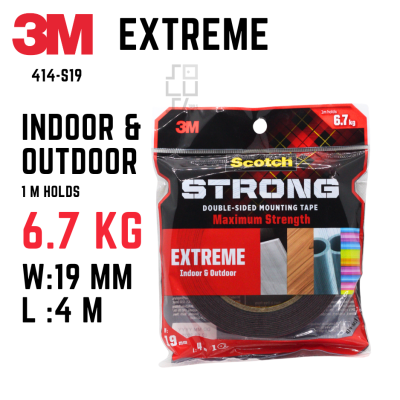 3M Scoth Perekat Isolasi EXTREME Mounting Tape 414-M19