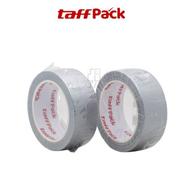 TaffPack Cloth Tape Silver 40 x 20M - Lakban Kain Silver