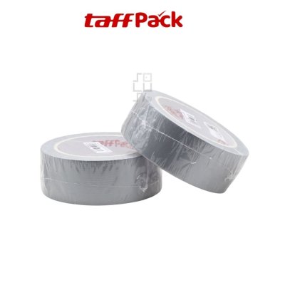 TaffPack Cloth Tape Silver 40 x 20M - Lakban Kain Silver