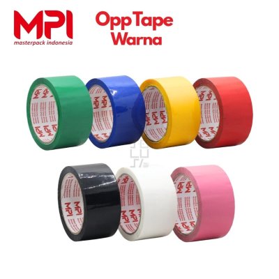 MPI OppTape Warna 48mm x 50m Tape Plastik Roll Serbaguna