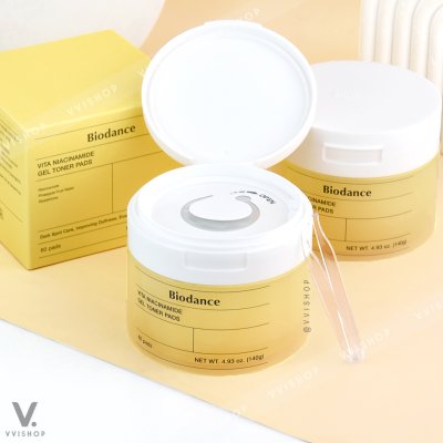 Biodance Vita Niacinamide Gel Toner Pads 60 แผ่น